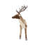 Cerf debout en velours et mousse