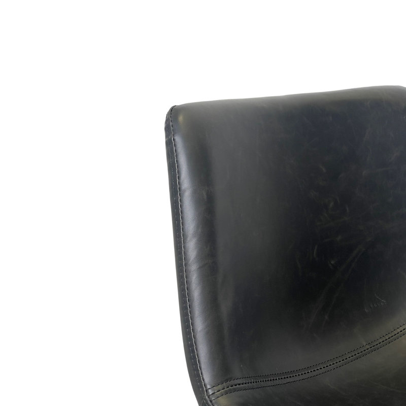 Tabouret de comptoir 26 po Lexy, Noir