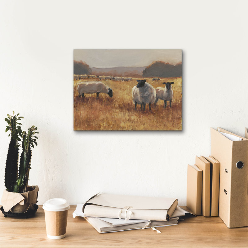 «Grazing At Sunset 2» par Ethan Harper, art mural sur toile