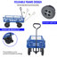 Les chariots de chariot de jardin pour outils facilitent le transport du bois de chauffage