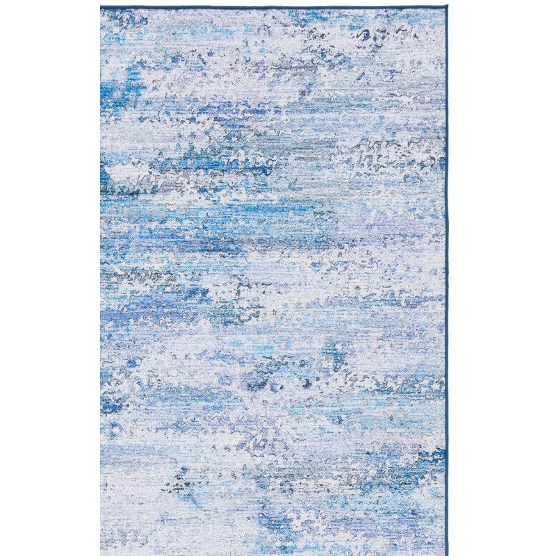 Tapis gris / bleu Kochyar 904, Rectangle de 5 pi x 8 pi