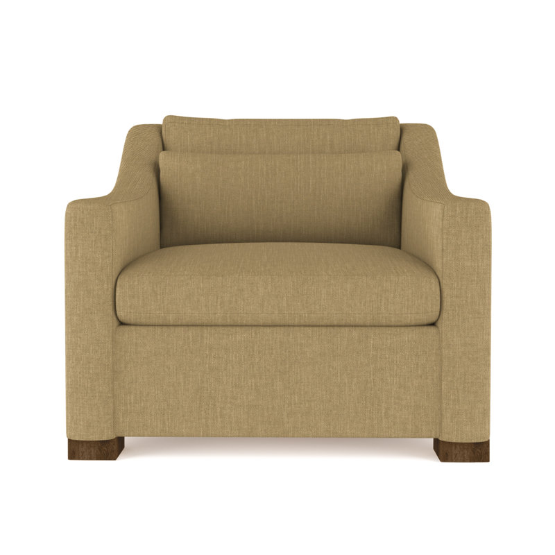 Crosby Armchair, 32.5" H x 35" W x 38" D, Plush Velvet Blue Print, Ebony