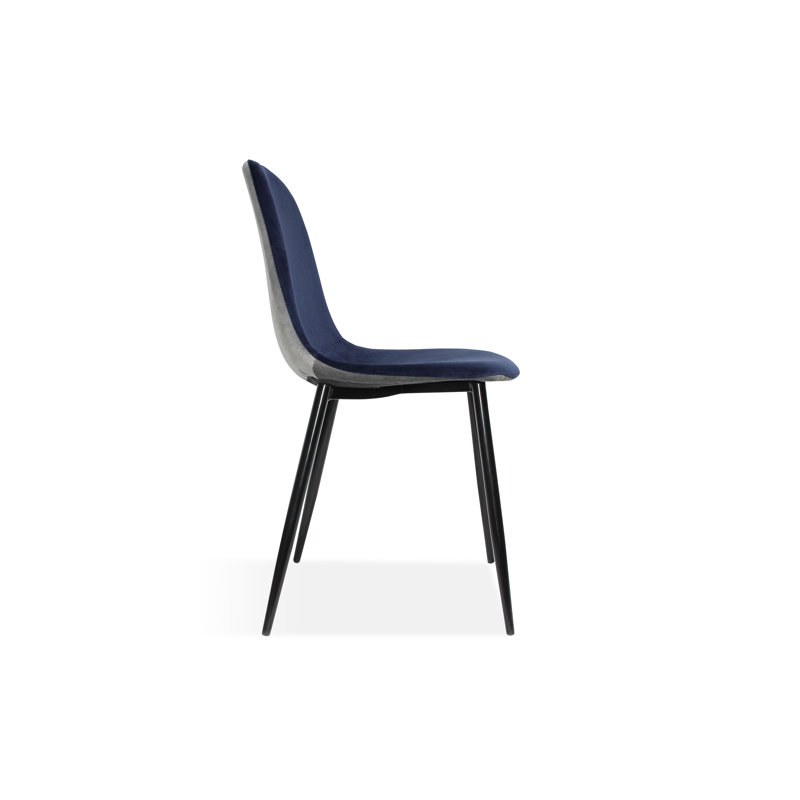 Chaise d'appoint Cintia, Bleu marine / lac argent