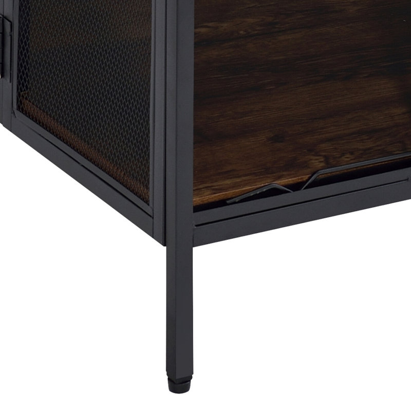 Table basse avec 4 portes coulissantes