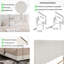 Lit plateforme tapissier 3D -373933524