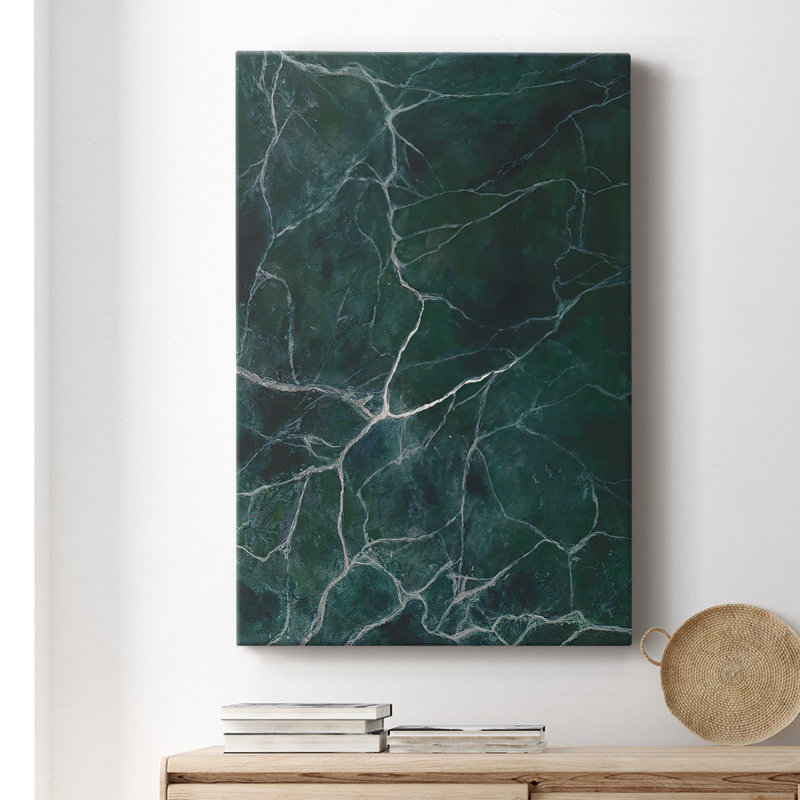 Jade Marble II - impression sur toile tendue, H 48 po x l 32 po x P 1,5 po