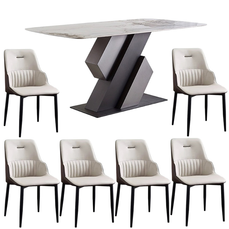 Ensembles de table de salle à manger de style nordique Minimalist Home, H 29,53 po x L 55,12 po x l 31,5 po