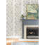 Teonna Light Pink Floral Stripe Wallpaper-644757665