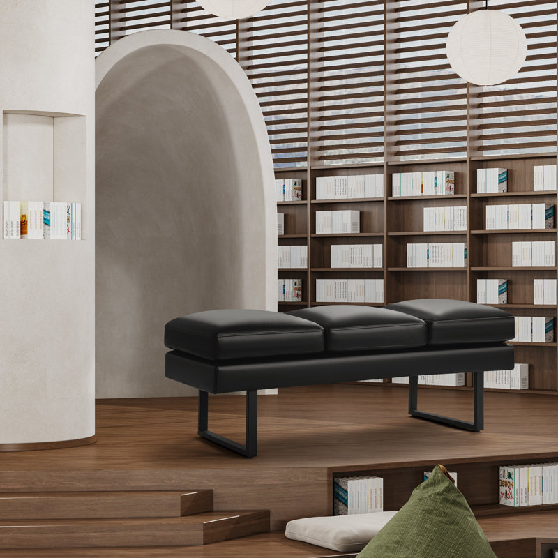 Asharee Office Bench, Black