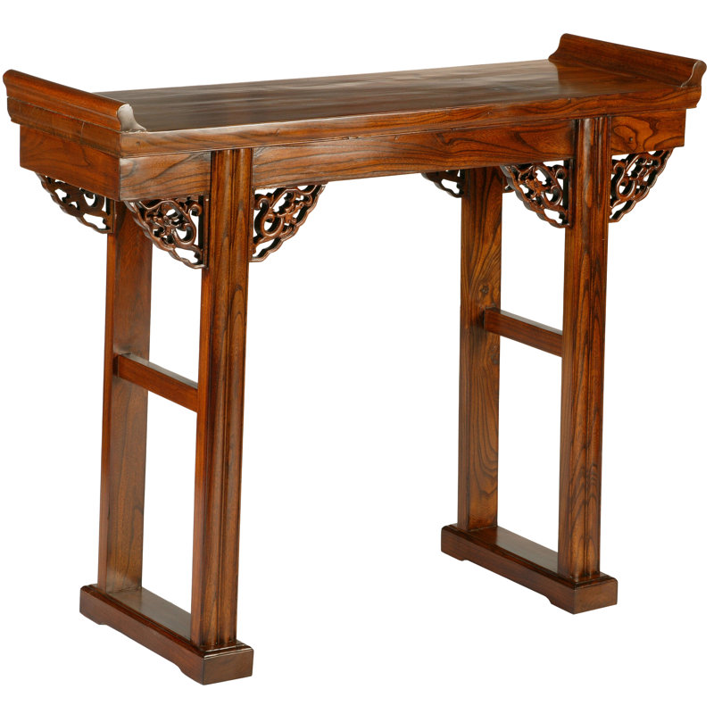 Hangzhou 115cm Solid Wood Console Table, Warm Elm