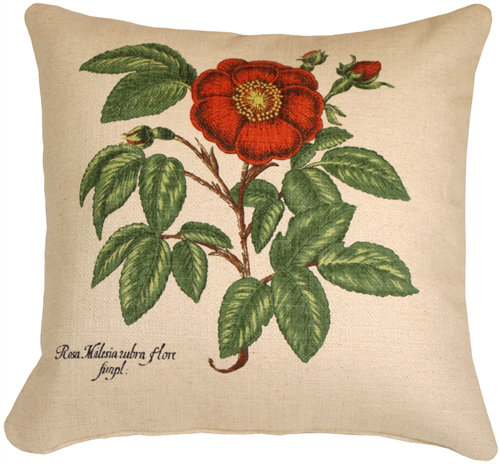 Floral Reversible Throw Pillow
