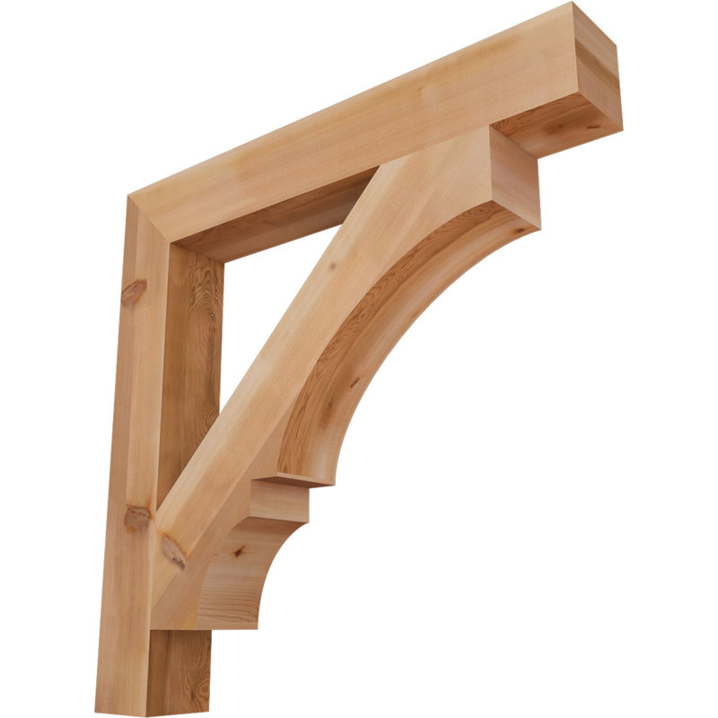 Support de bloc Balboa, L 5 1/2 po x P 42 po x H 42 po, Cèdre rouge de l'Ouest lisse