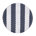 White/Navy Stripe/Natural Rattan Frame