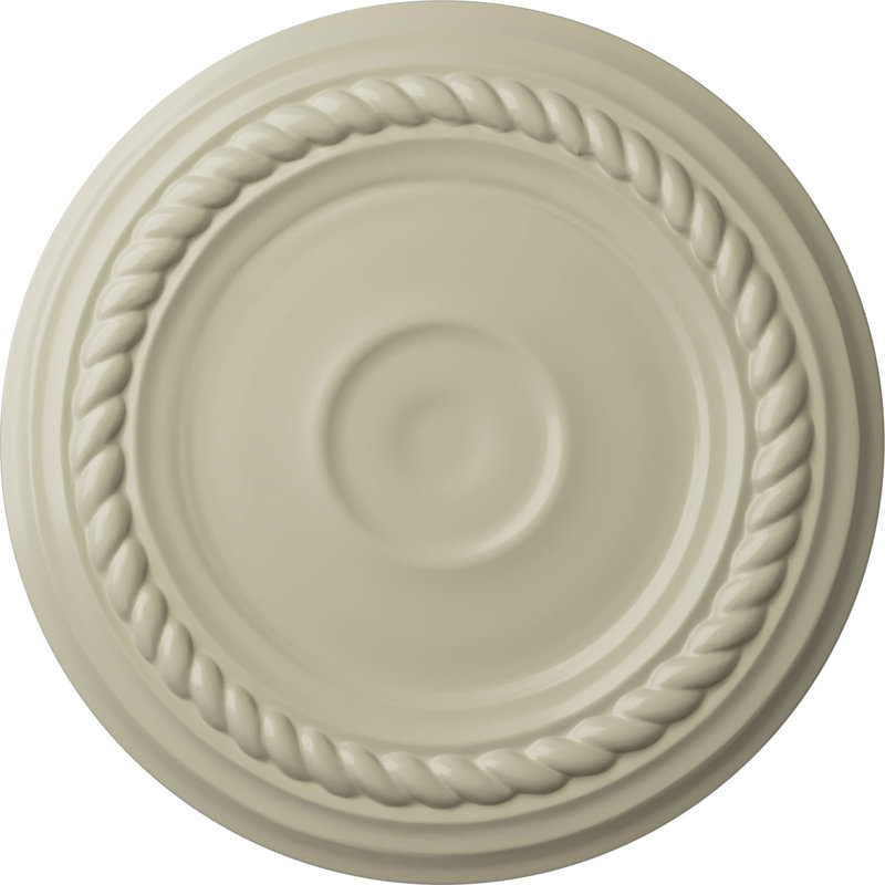 Alexandria 7.875"H x 7.875"W Ceiling Medallion, Clear Yellow