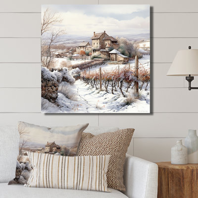 " Vineyard Charm In Winter "