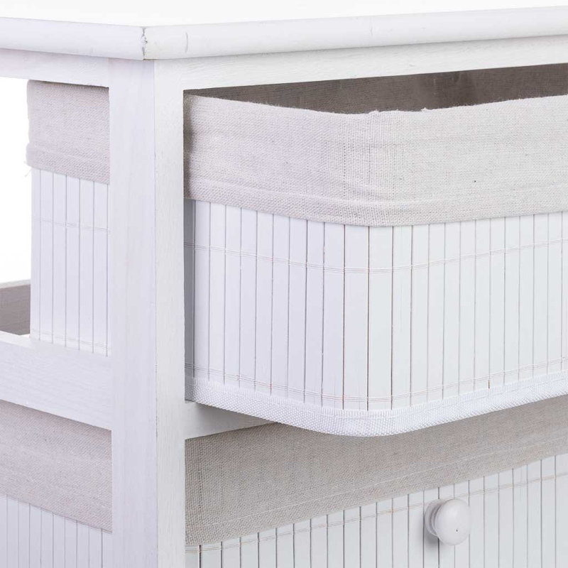 Susana 40cm W 4 - Drawer Chest of Drawers, White