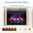 Country Living Belhaven 74 Inch Bookcase Mantel Package | 23 Inch Smart Electric Fireplace Insert Heater