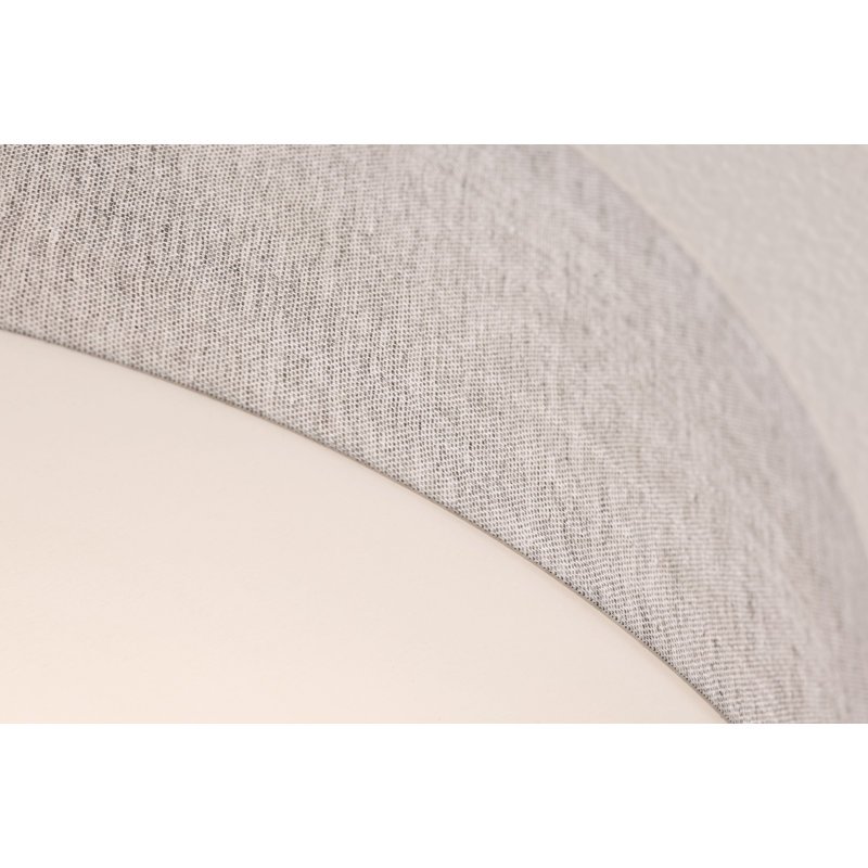 Luminaire suspendu tambour Bozko, H 44 po x l 24 po x P 24 po, Oui, Gris