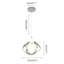 Luminaire suspendu géométrique 1 lumière à DEL Christela-26713151-26713136-33688261