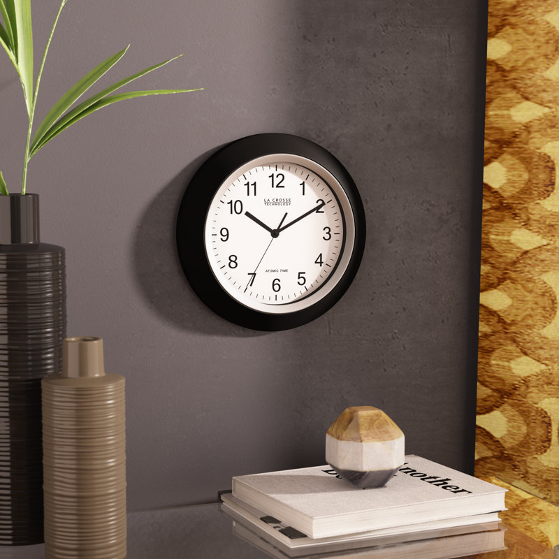 Krause 10" Atomic Analog Wall Clock, Black