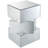 Alenah Mirrored Glass Top End Table