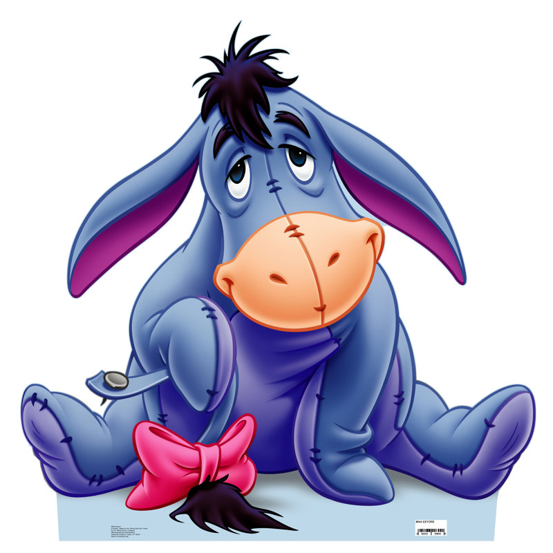 Eeyore Life-Size Blue Cardboard Stand-Up Cutout