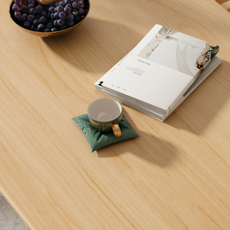 Table de salle à manger Burlywood, H 29,53 po x L 94,49 po x l 39,37 po