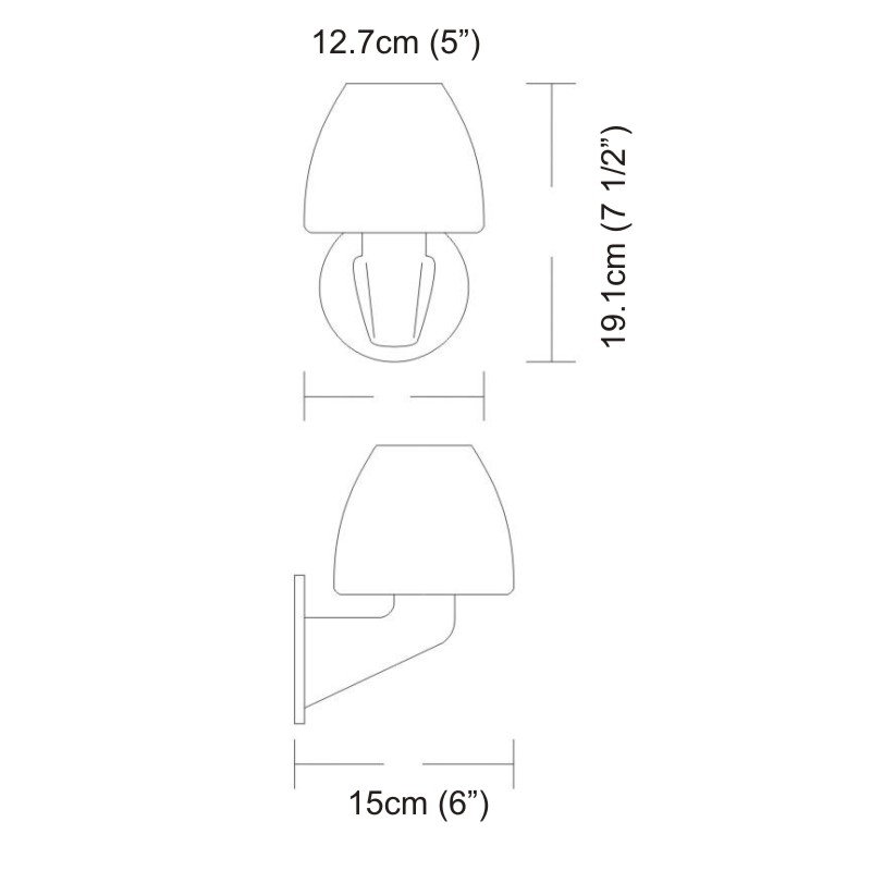 Elea Bano 1-Light Armed Sconce