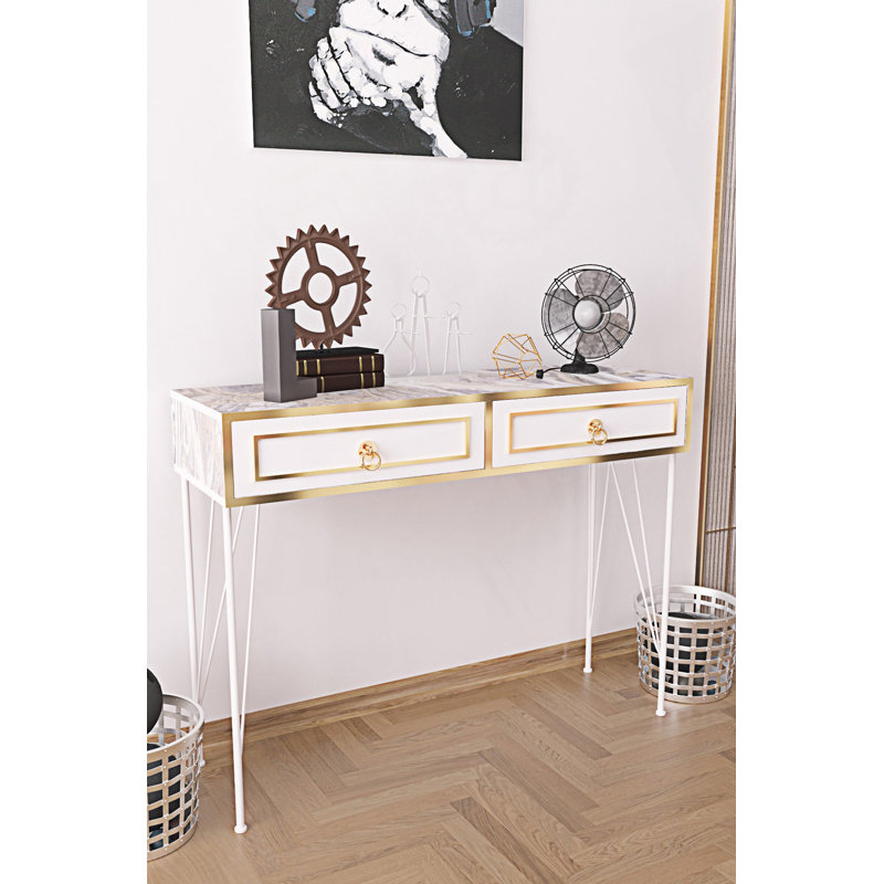 Console moderne avec pieds en métal