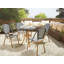 Gesine Stacking Patio Dining Side Chair with Cushion