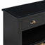 Console moderne rétro avec 3 tiroirs de rangement, table d'entrée avec 3 paniers tissés en jacinthe d'eau, table d'appoint-700228627