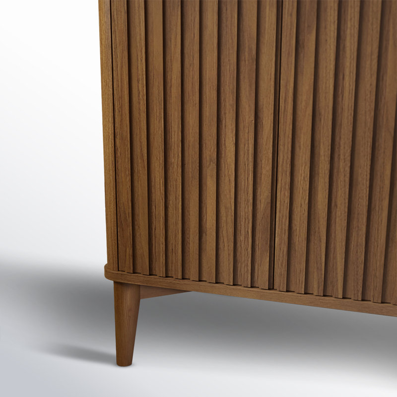 Gabi 60 in. Double Sink Bathroom Vanity, Warm Walnut