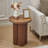 24" Round Pedestal Base End Table-718691554