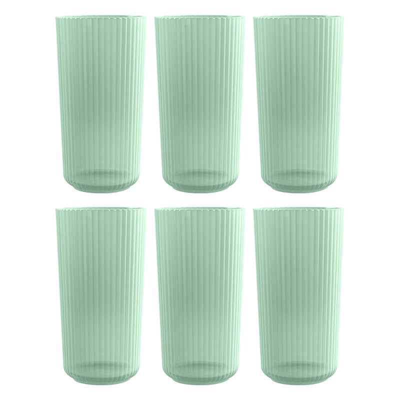Tarhong 22oz. Highball Glass Set, Aqua