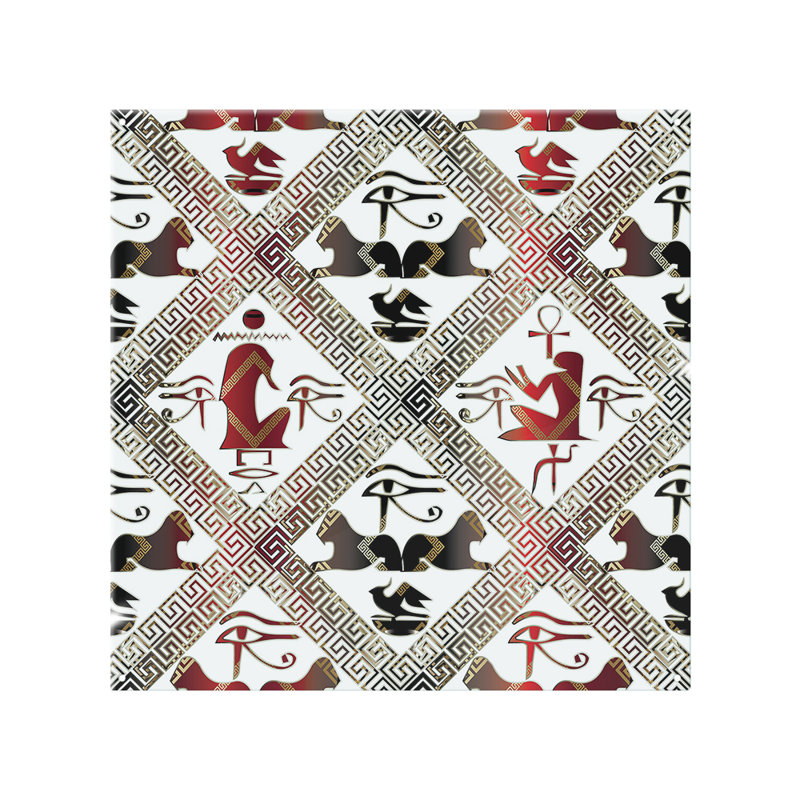 Egyptian Hieroglyphs In Splash Back