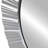 Elegant 20" Contemporary Fluted Round Mirror Wall Decor-974886327