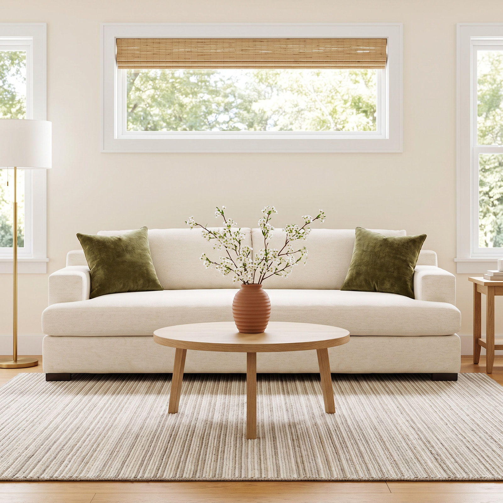 Jake Upholstered Sofa, 33" H x 96" W x 42.50" D, Crypton Nomad Snow