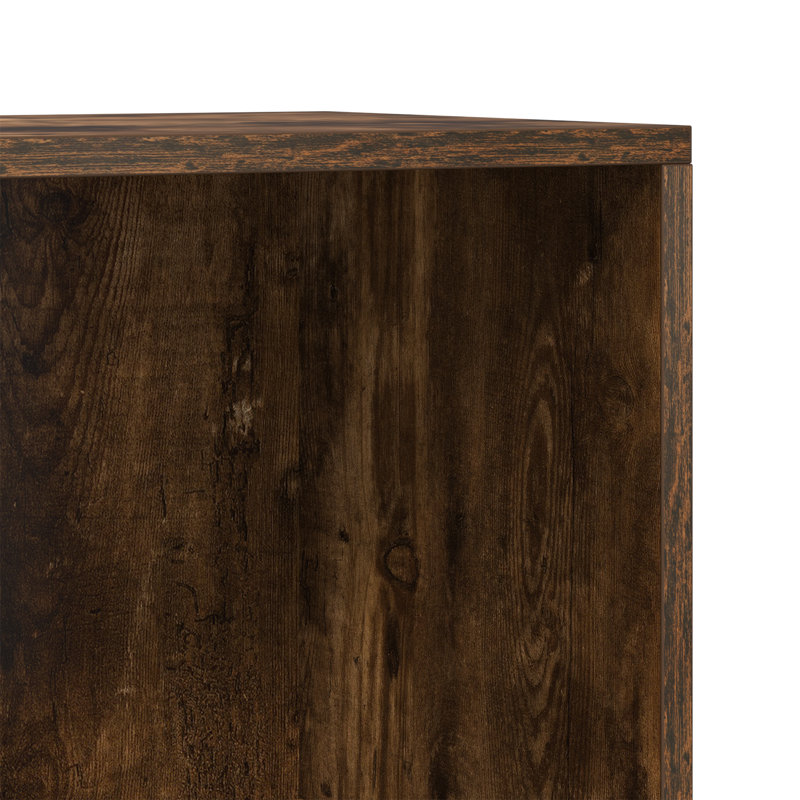 Abelia Bookcase, (4 Shelves) 130cmH x 66cmW x 30cmD, Smoked Oak