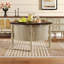 Table basse ronde 30 "avec rangement et porte coulissante Vintage-672190581-672190580