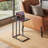 Gilsum Wood C End Table, Side Table with Metal Base for Sofa, Bed Side  -882125705