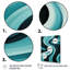 «Turquoise Black Opt Art In - Op Art», art mural sur toile-459376402-459376407