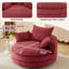 Méridienne surdimensionnée pivotante à 360 ° avec coussin double et coussins-871857469
