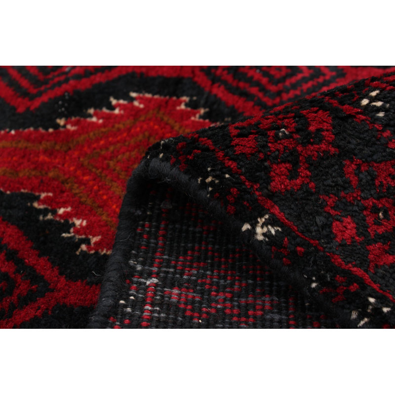 Bolish One-of-a-Kind 3'3" X 5'10" 1980s Wool Area Rug in Red