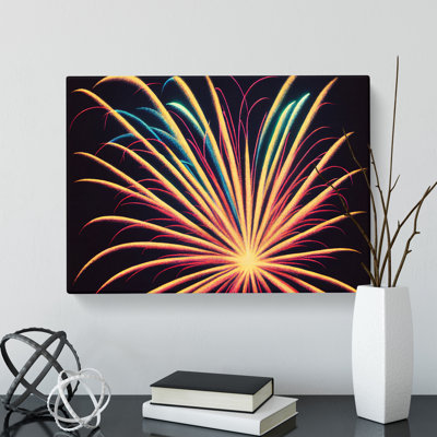 Boundless Fireworks - Wrapped Canvas