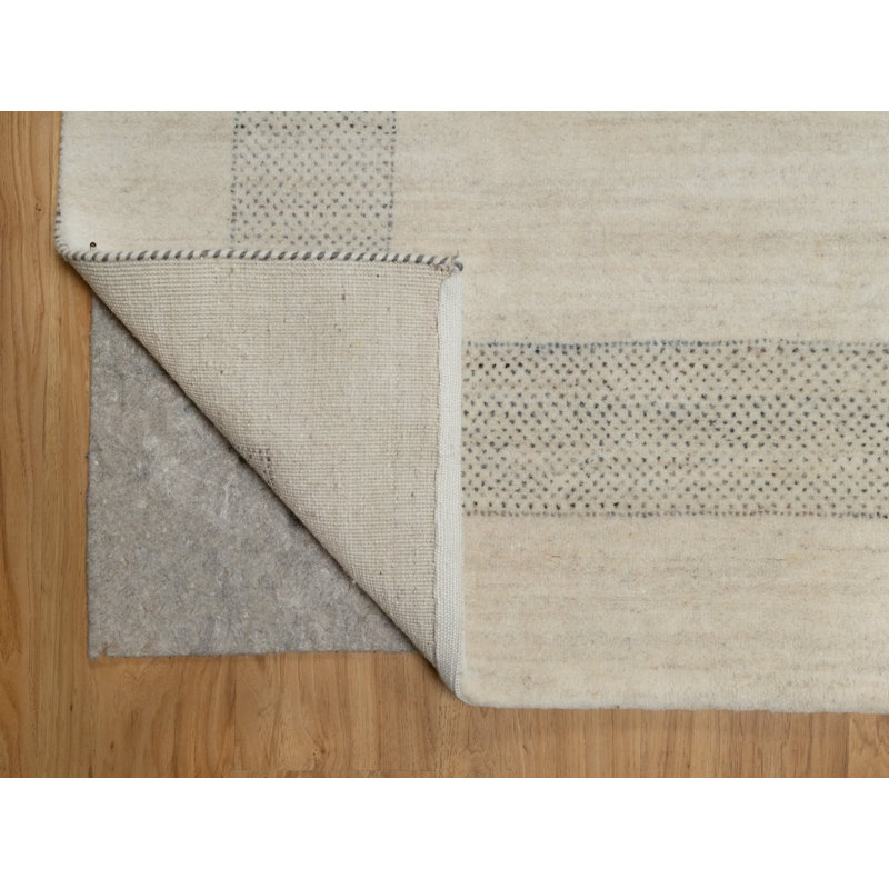 Tapis oriental rectangulaire en laine noué à la main 8 pi 1 po x 10 pi 0 po - MOA10291342