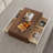 47" Rectangular Modern Coffee Table With Storage, Rectangular Wooden Coffee Table, 4 Drawers For Living Room, Open Shelf Storage, Fully-Assembled