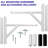 LyxPro Multi-Screen Single Screen Wall mount Electronic Mount-50941313