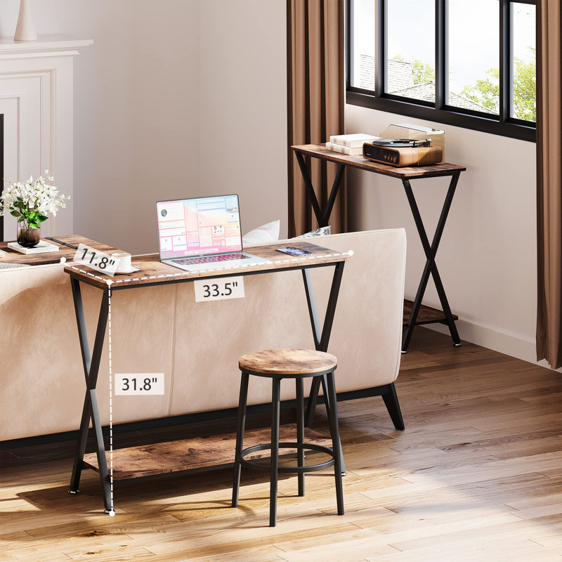 41.3cm Console Table, Brown