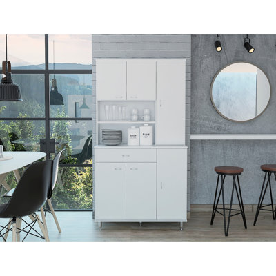 Tigard 1-Shelf 1-Drawer Pantry Cabinet 