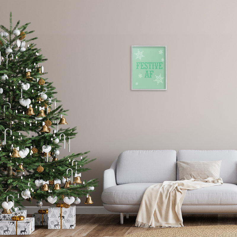 "Cadre festif simple" par Lil 'Rue sur toile, Estampe numérique Farmhouse, H 20 po x l 16 po